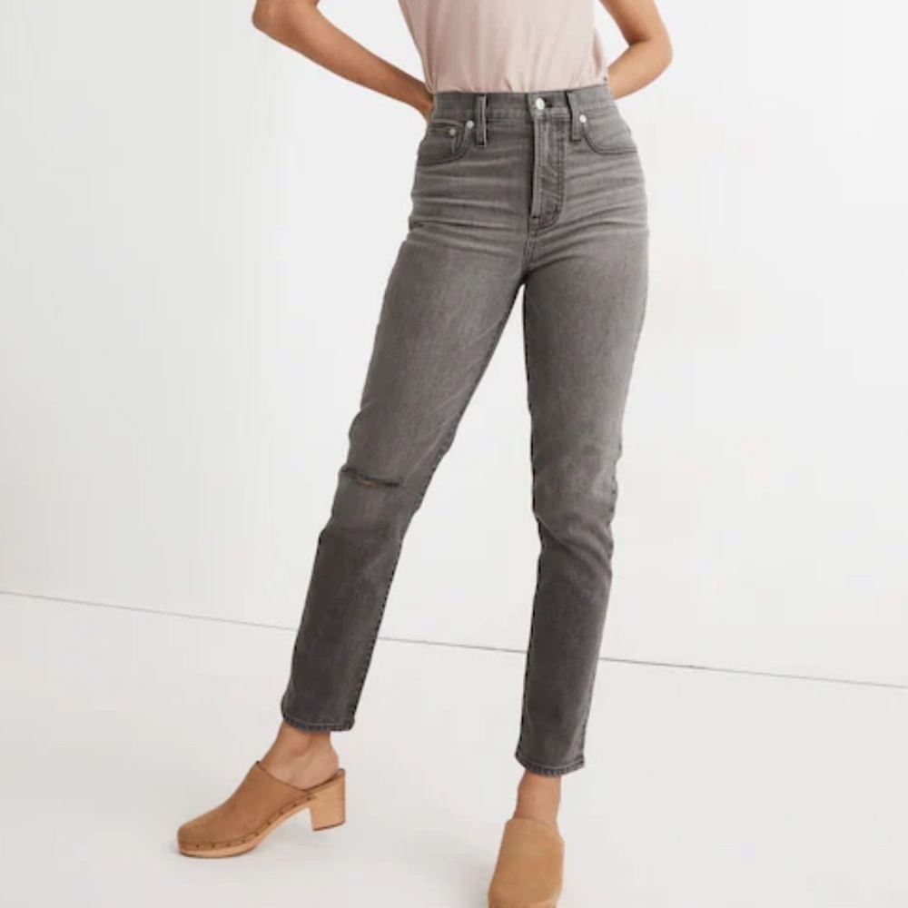 NWT Madewell Women’s The Perfect Vintage Jean in Connell Wash: Ripped Edition - Picture 6 of 8